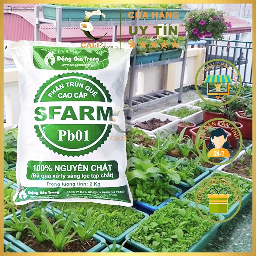 Phân Trùn Quế Bột SFARM 2Kg đã qua xử lý