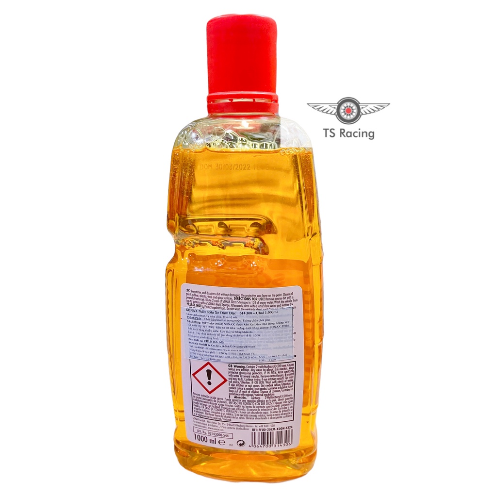 Nước rửa xe Sonax chính hãng không pha nước
