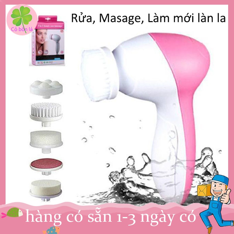 Máy Massage Rửa Mặt 5 In 1 Cho Làn Da Tươi Khỏe