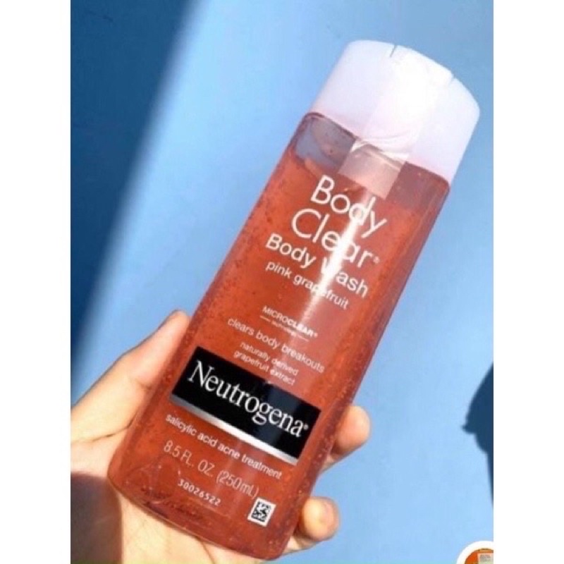 Sữa tắm và tẩy da chết neutrogena body clear body wash & body Scrub & pink grapefruit 250ml