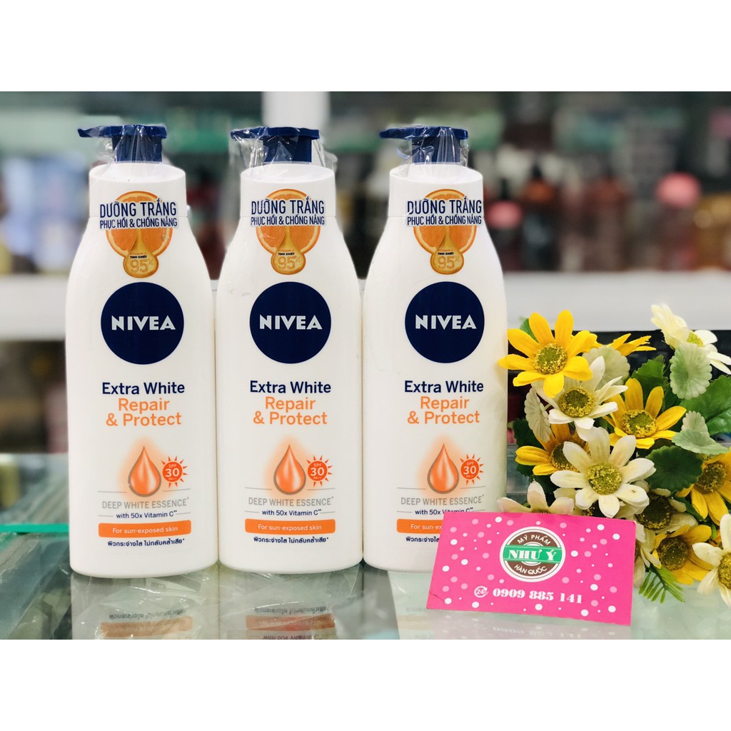 Sữa Dưỡng Thể Nivea Săn Chắc Da SPF30 PA++ Extra White Firming Body Lotion 350ml(MẪU MỚI)