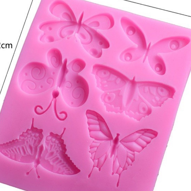 silicon b ướm  trang trí bánh