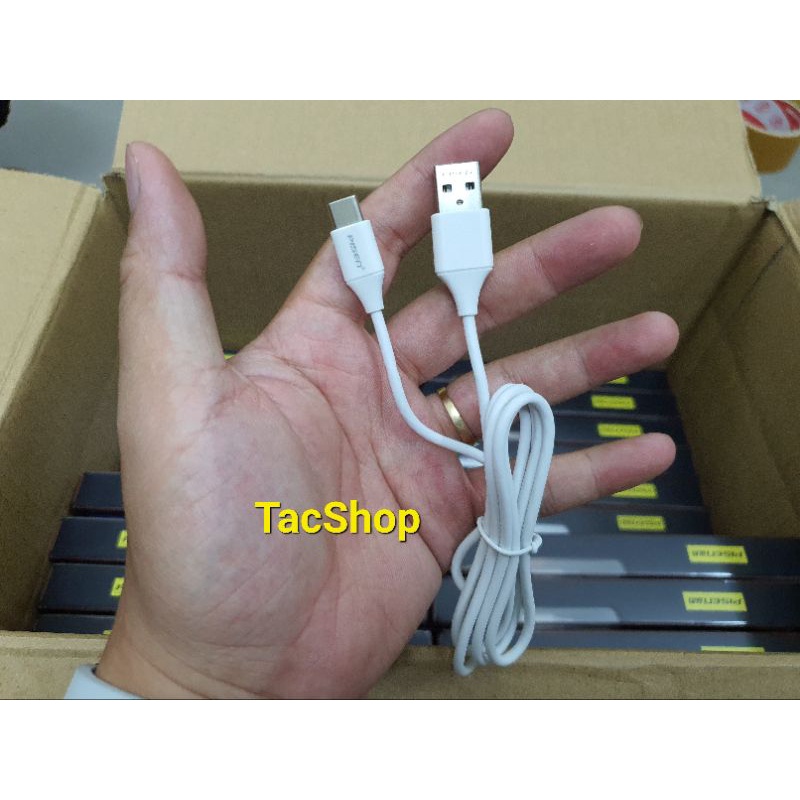 Cáp sạc Pisen Type C TC-04 chiều dài 1M hỗ trợ sạc nhanh 2.4A