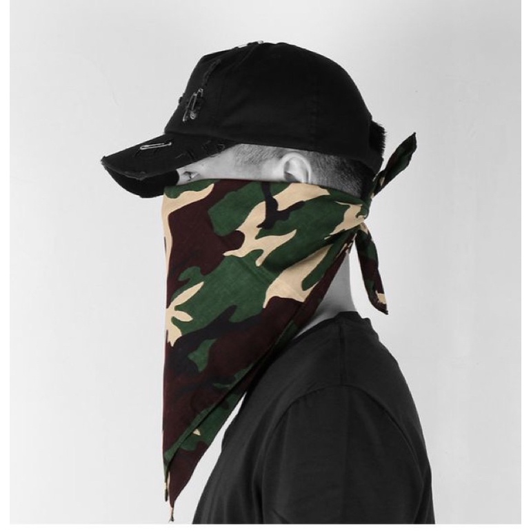 Khăn turban - Khăn bandana hoạ tiết quân đội