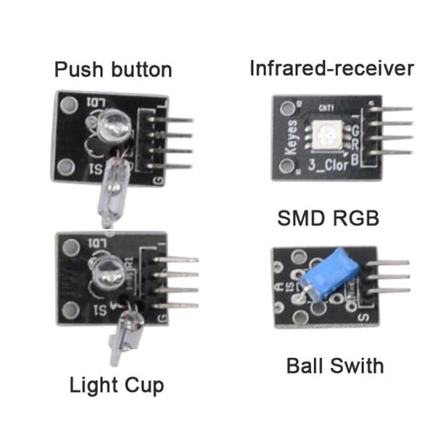 SENSOR Bộ Mạch Cảm Biến 37 Trong 1 Cho Arduino Và Mcu