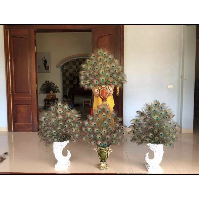 Bình hoa composite BAO BỂ VỠ dáng ngà voi (Màu Trắng ) cao 40cm