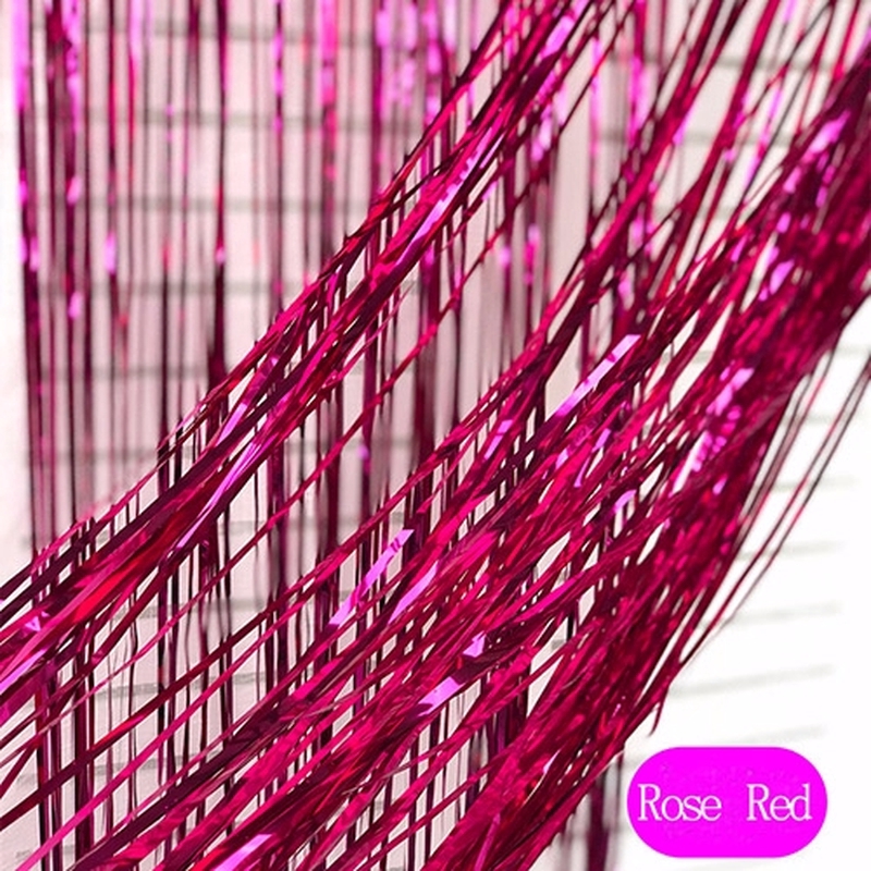 Cuộn Dây Ruy Băng Nhôm 2M Màu Cầu Vồng Trang Trí Phông Nền Chụp Ảnh