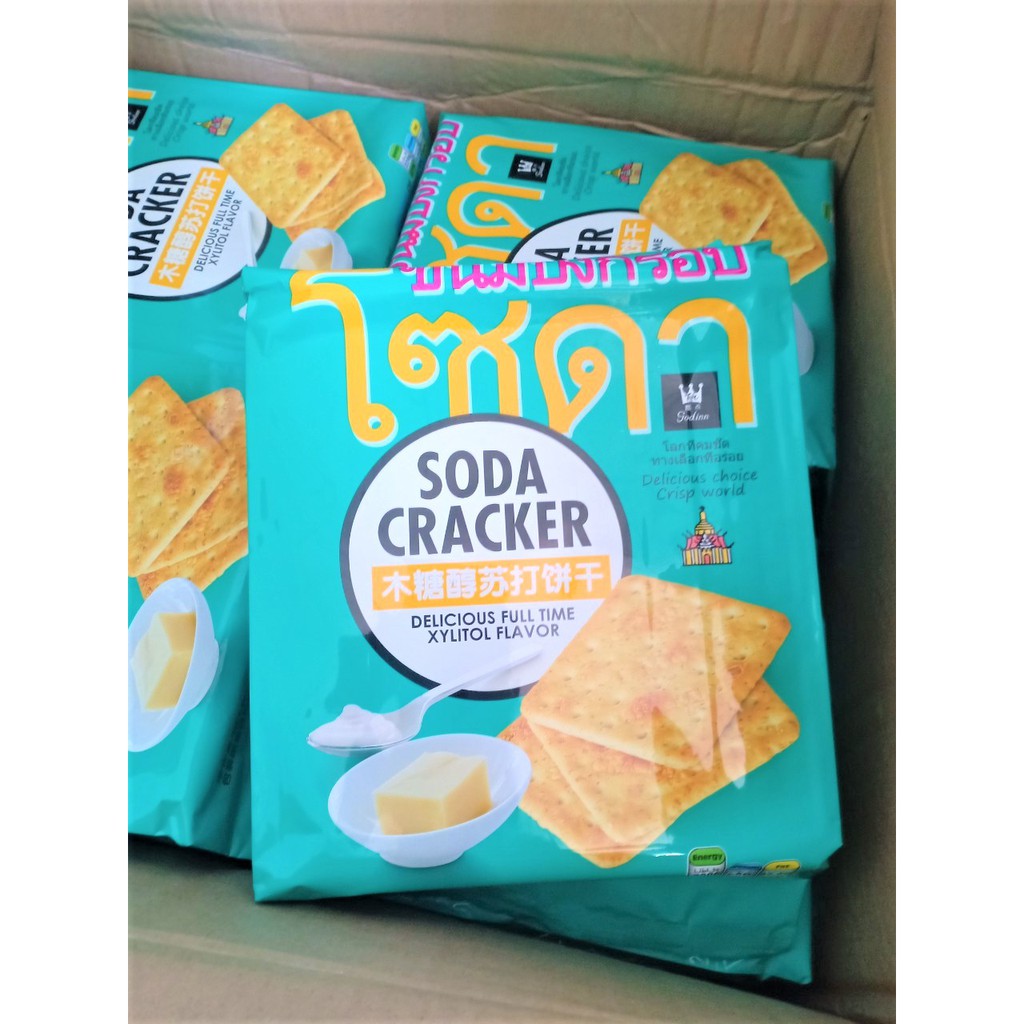 [Mã GROSALEHOT giảm 8% đơn 250K] Bánh quy mặn Thái Lan siêu ngon hiệu Soda Cracker 400gr | BigBuy360 - bigbuy360.vn