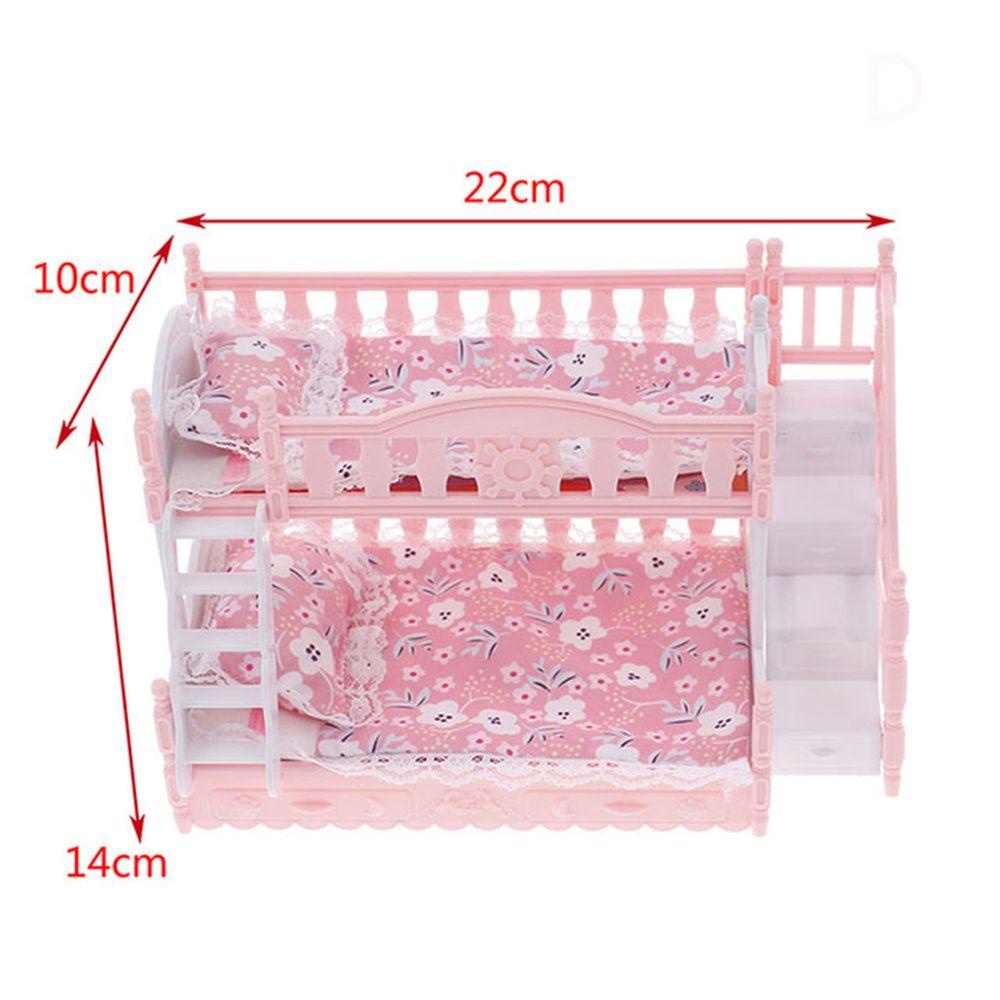Mô Hình Giường Đôi Trang Trí Nhà Búp Bê Tỉ Lệ 1: 12
