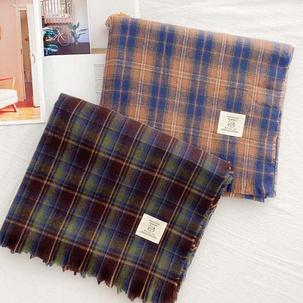 Khăn Choàng Cổ Dài Pashmina Giả Lông Cừu Thời Trang Cho Nữ WMES15H