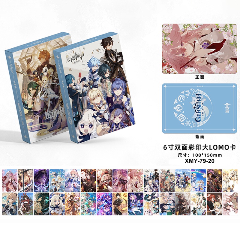 Hộp 30 Thẻ Tokyo Revengers,Attack on Titan,Genshin,SAKURA LOMO Card Photocard Signature Card