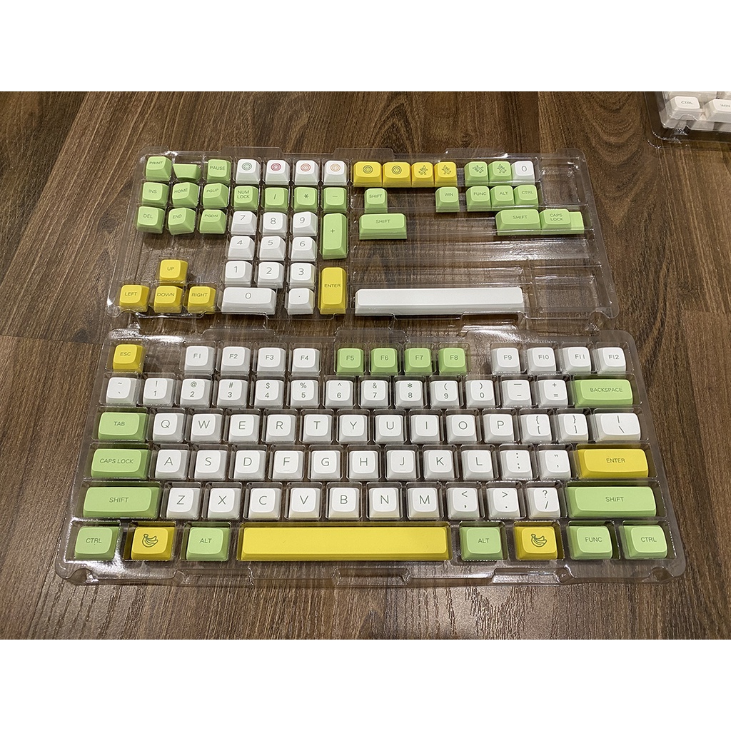 Keycap Hoa Quả Fruity, nút bàn phím cơ nhựa PBT in Dye Sub Profile XDA chất lượng cao