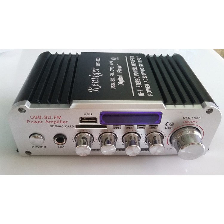⚡ Ampli mini karaoke KEntiger HY 803 kết nối đa hệ Bluetooth, thẻ nhớ, audio 3.5, FM... âm thanh cực chất 👉HD Plaza