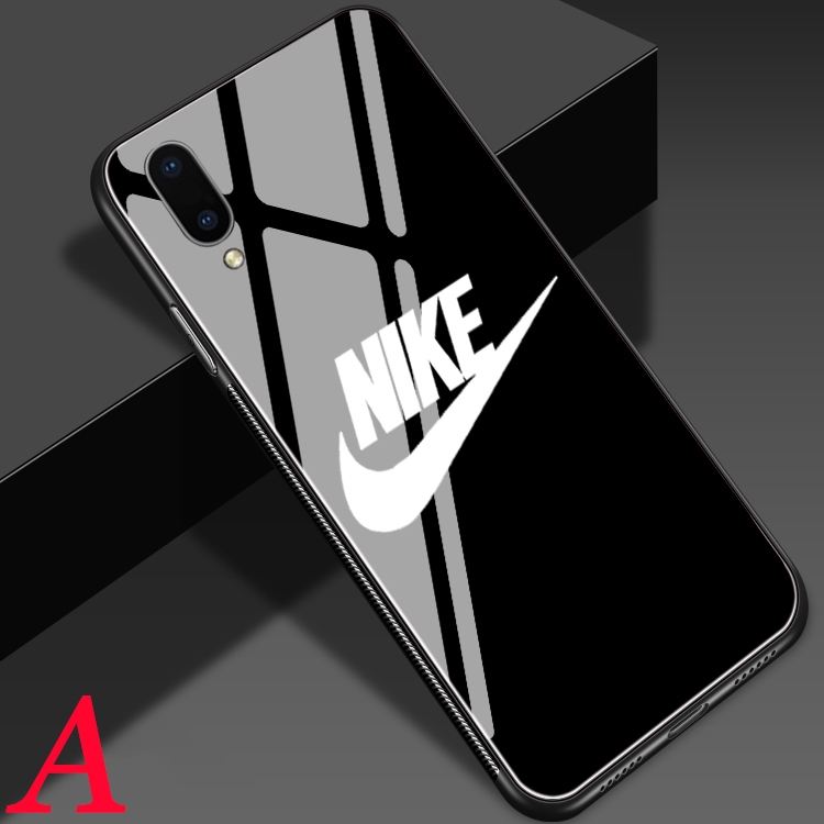 Ốp lưng mặt kính cường lực kiểu dáng thể thao cho IPhone X 6 6S 7 8 Plus