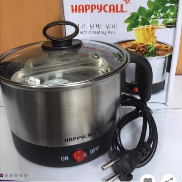 Sale Sốc Ca Lẩu Mini Happycal Nấu Lẩu Nấu Mì Luộc Ngô Luộc Trứng Tuyệt Vời