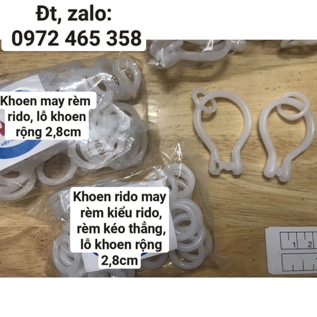 “Khoen May Rèm Cửa Kiểu Rido, Rèm Kéo Thẳng”