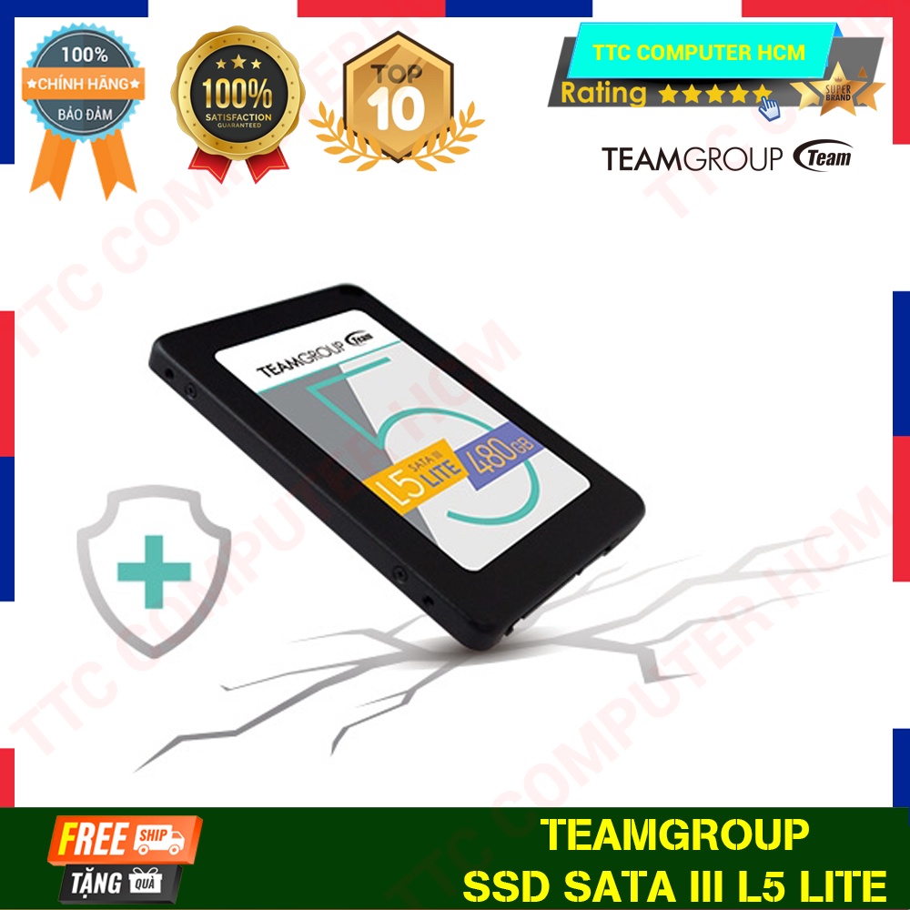 TEAMGROUP L5 LITE | Ổ cứng SSD Team Group L5 LITE 60/120/240/480GB 2.5" 7mm Sata III - HÀNG CHÍNH HÃNG TTC COMPUTER HCM