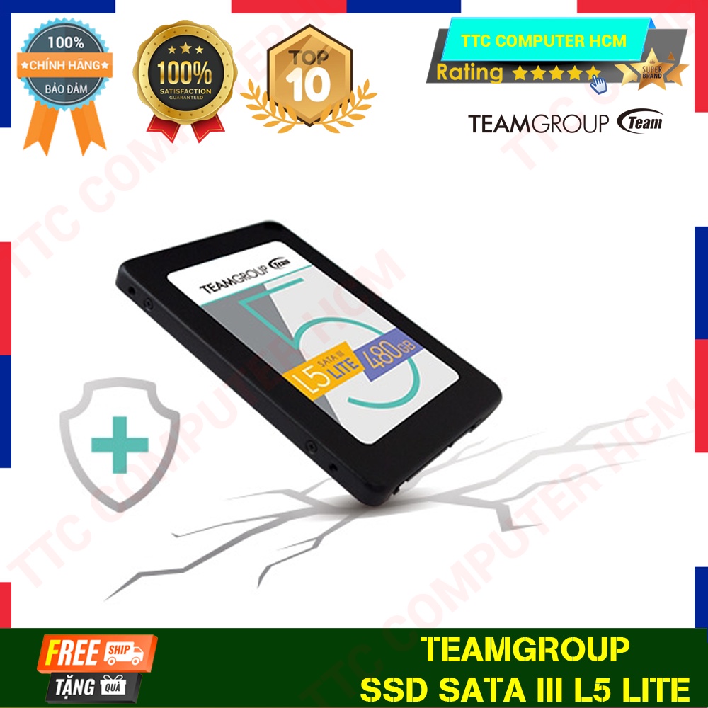 TEAMGROUP L5 LITE | Ổ cứng SSD Team Group L5 LITE 60/120/240/480GB 2.5" 7mm Sata III - HÀNG CHÍNH HÃNG TTC COMPUTER HCM