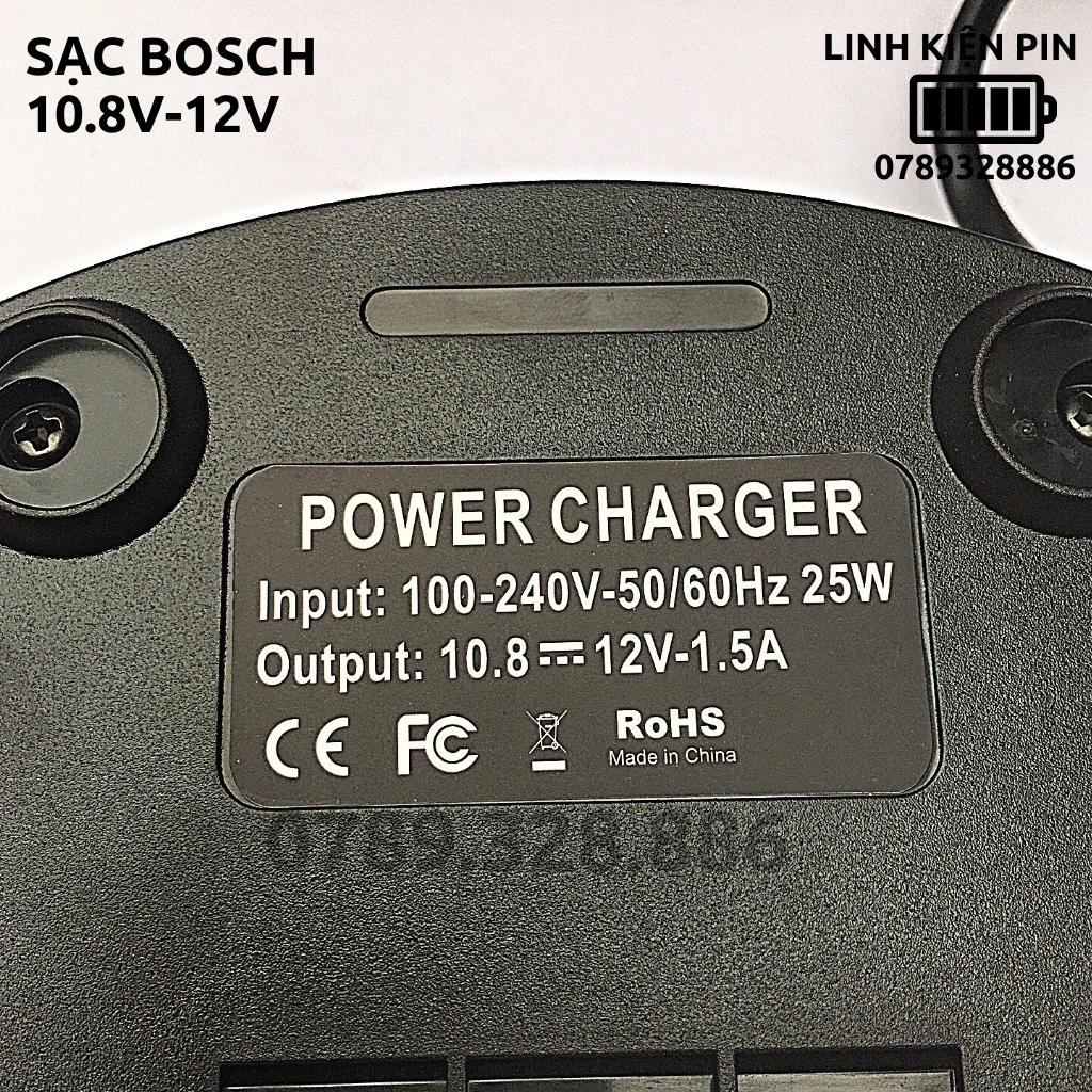 Sạc pin Bosch 10.8V - 12v 1.5a Li-ion mới 100%, sử dụng điện AC 220V.