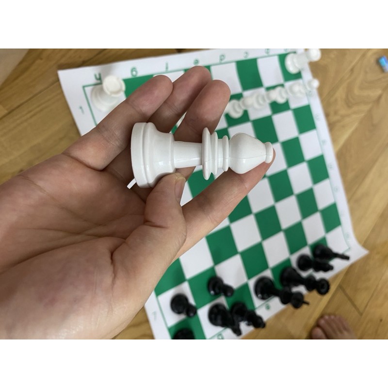 Bộ cờ vua thi đấu tiêu chuẩn quốc tế, size to, có ống đựng