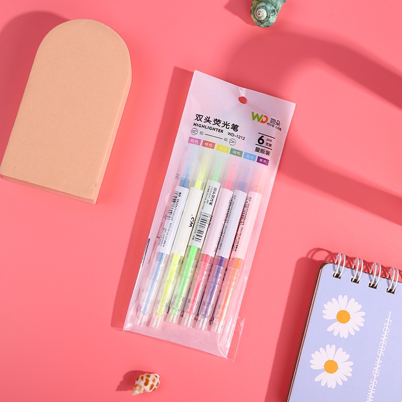 Bút Bắt Sáng Hai Đầu Màu Sắc Thời Trang