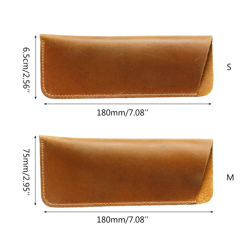 Túi Đựng Bút Bằng Da Mềm Màu Trơn Đa Năng Tiện Dụng