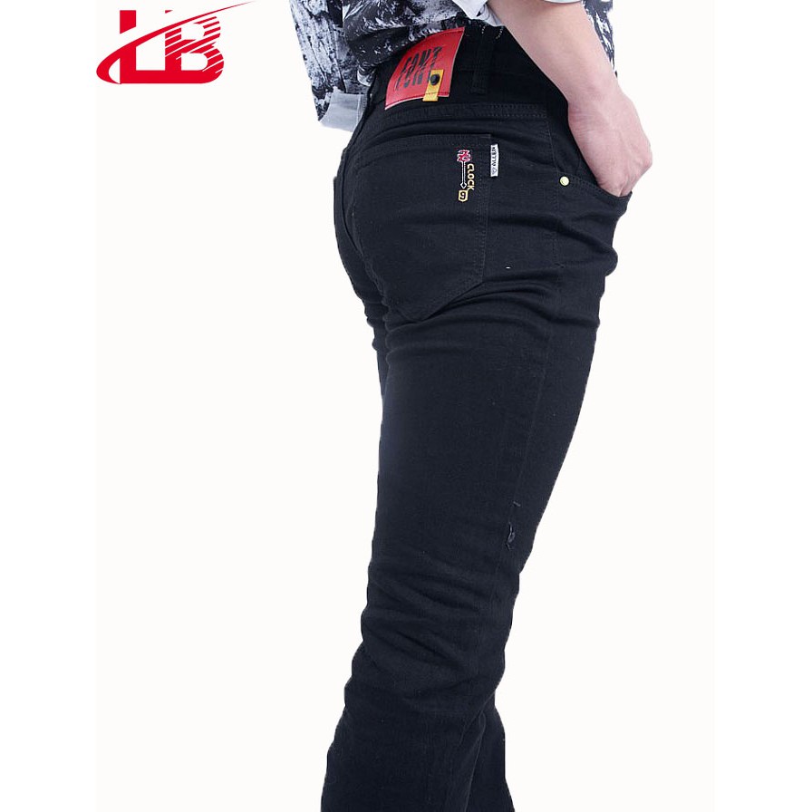 [Mã LT50 giảm 50k đơn 250k] Quần jean nam LB jean đen trơn,phom body bó sát BNBB2829 | BigBuy360 - bigbuy360.vn