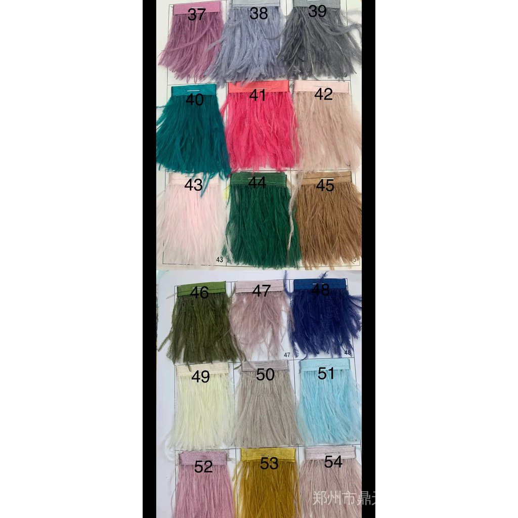 Cuộn Dây Ruy Băng Lông Đà Điểu 1 yard 8-10 cm Trang Trí Váy Cưới