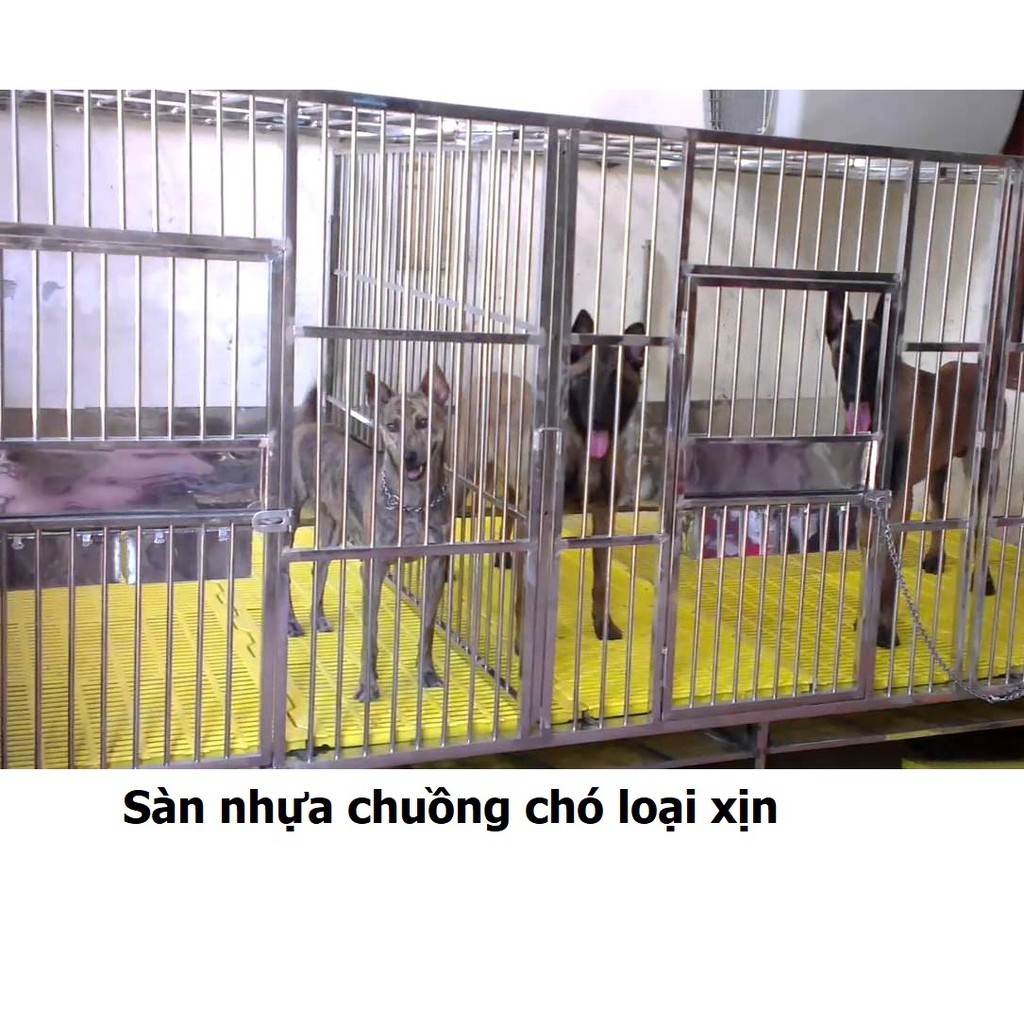 Tấm nhựa ghép sàn chuồng chó mèo 40x55cm (1,4kg) tấm ghép sàn chó Sàn nhựa chó siêu bền bảo hành 12 tháng