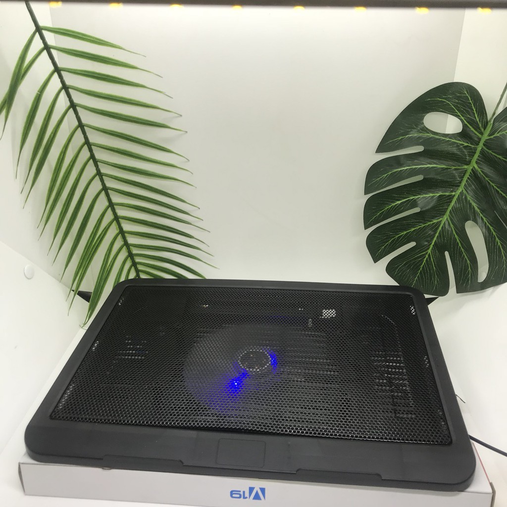 Quạt Tản nhiệt Lattop V19, N19, Đế tản nhiệt Lattop 1 fan làm mát cực nhanh
