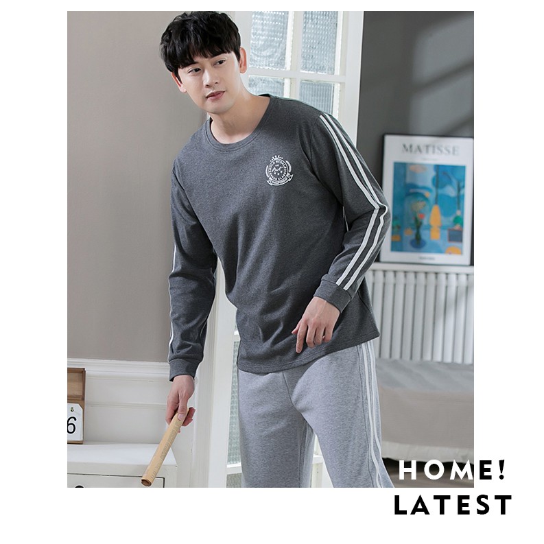 Đồ mặc nhà nam tay dài quần dài cá tính -BA9613