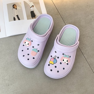 Crocs giày crocs EVA đục lỗ cho nữ