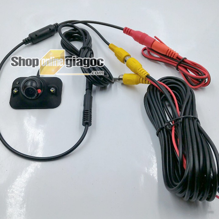 Camera Gắn Gương Cập Lề Xoay 360 Độ 2 LED