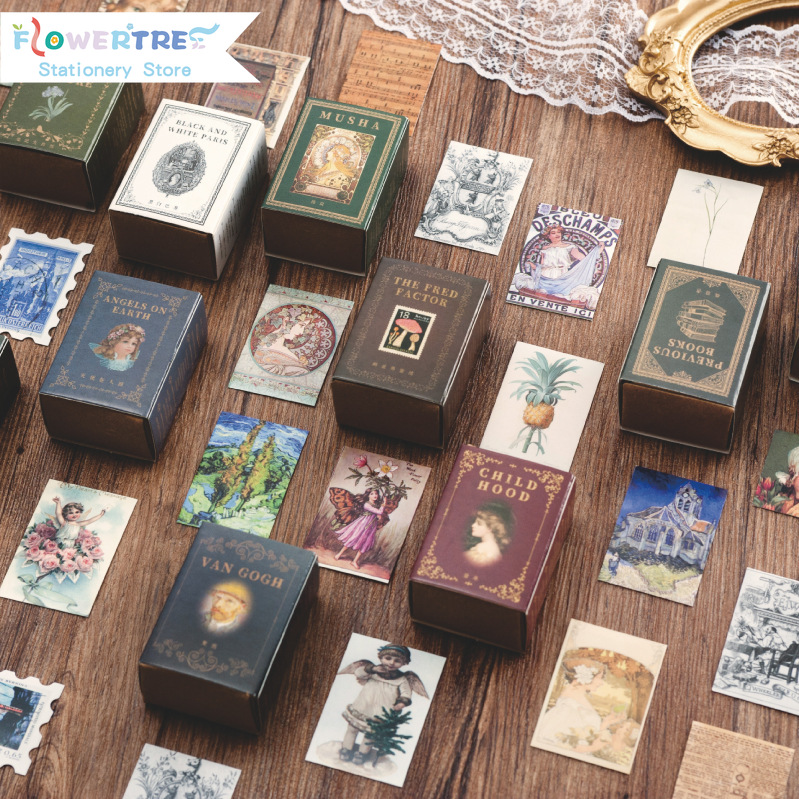 Bộ 100 tờ giấy ghi chú viết tay in hình