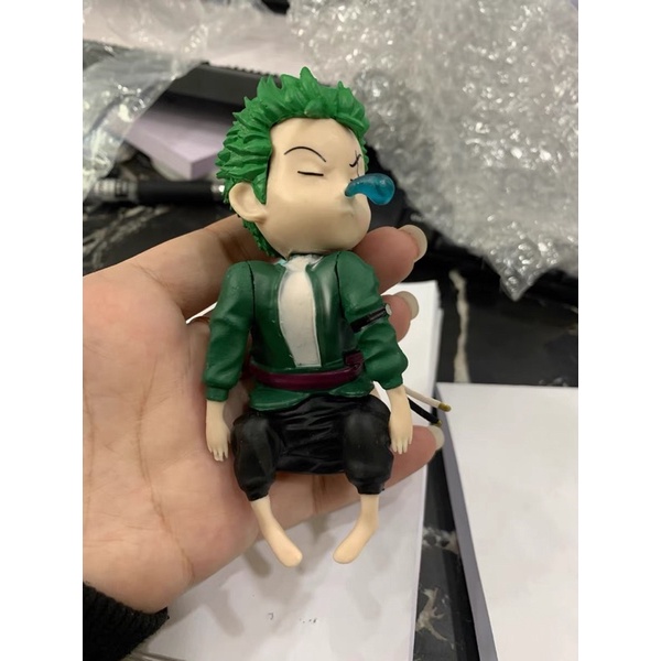 mô hình One Piece chibi ngủ gục - mô hình One Piece  - có box đáng yêu , bằng nhựa PVC cao cấp (có clip, ảnh thật)