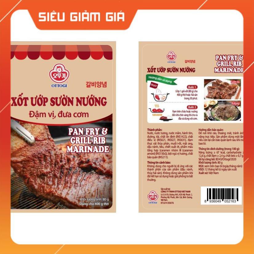 Siêu sale -  Xốt Ướp Sườn Nướng Ottogi 80g - HCM