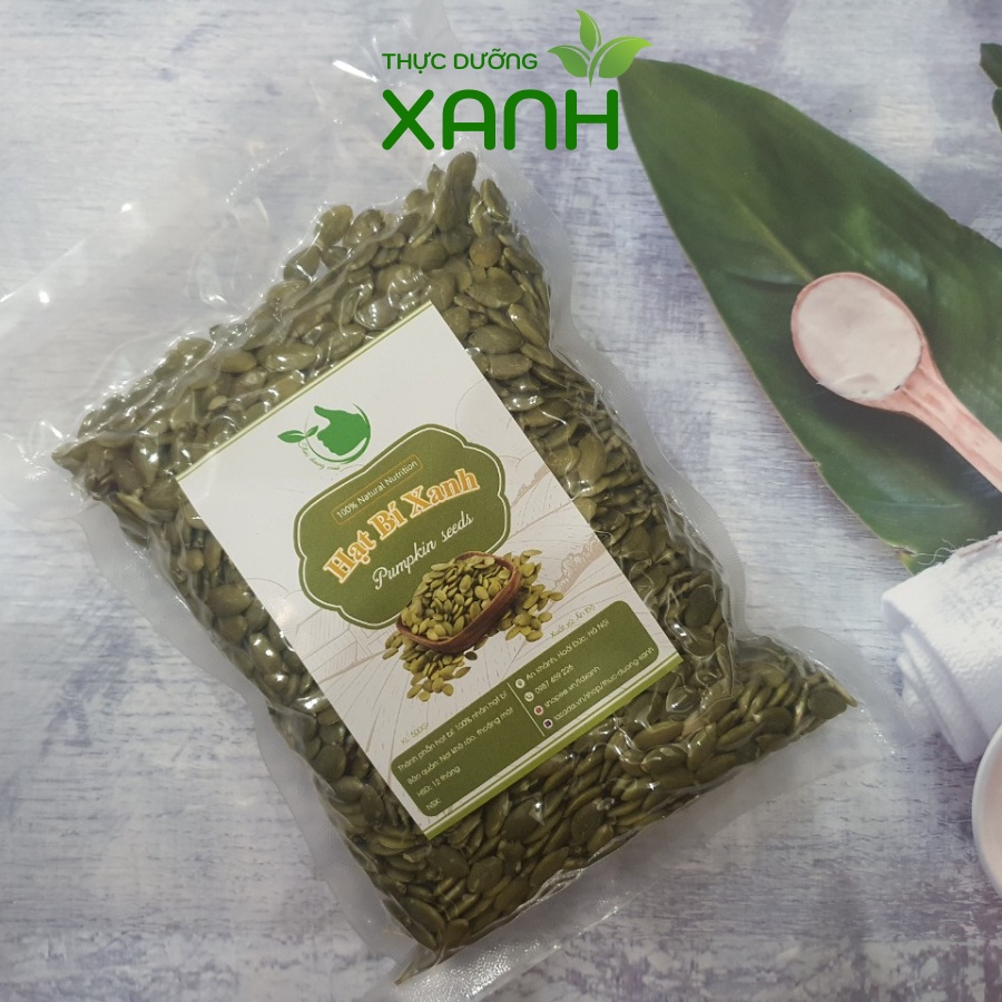 500Gr Nhân Hạt Bí Xanh Làm Sữa Nhập Khẩu Ấn Độ - Thực Dưỡng Xanh