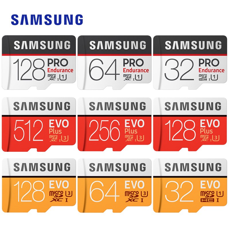 NơiↂThẻ Nhớ Micro SDXC/SDHC SAMSUNG 256GB 128GB U3/U1 Class10