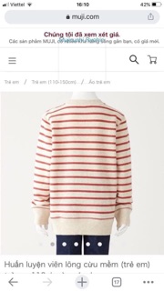 Áo nỉ da cá Muji