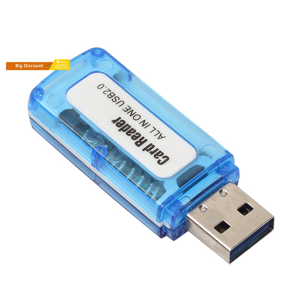 Đầu Đọc Thẻ Nhớ 4 Trong 1 Cổng Usb 2.0 Cho M2 Sd Sdhc Dv Micro Sd Tf