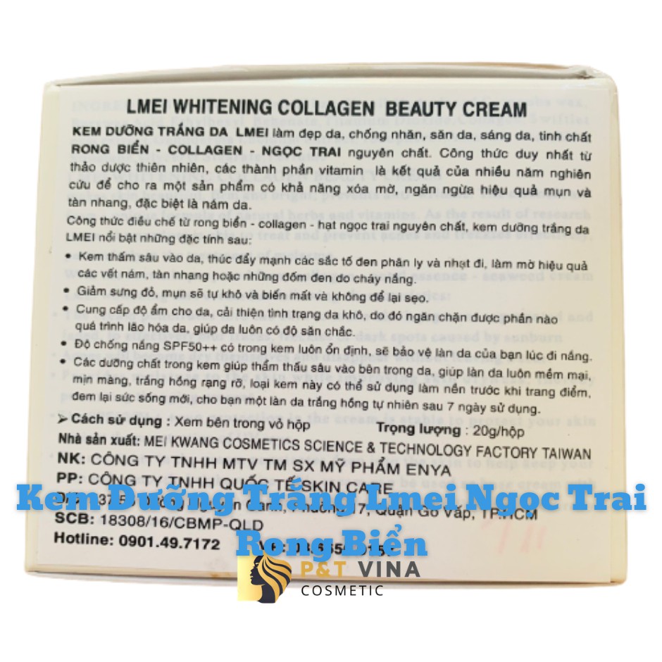 [Chính Hãng] Kem Dưỡng Trắng Da Lmei Ngọc Trai Rong Biển 20g | BigBuy360 - bigbuy360.vn