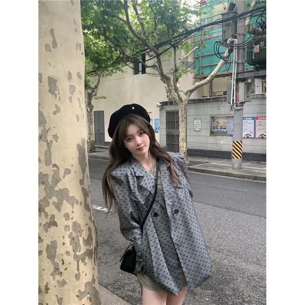 Blazer retro phong cách hồng kông sang trọng