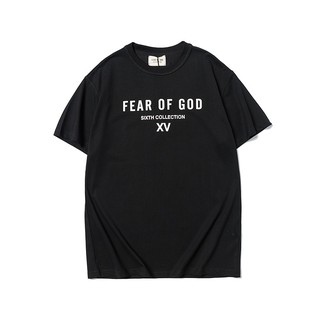 Áo Thun Cotton Tay Ngắn Cổ Tròn In Chữ Essentials FEAR OF GOD FOG Season 6Letter Đơn Giản Dành Cho Nam Và Nữ