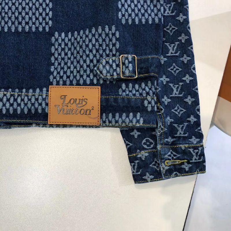 Áo khóa jeans thời trang LV Nigo Human Virgil