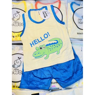 Bộ ba lỗ thun lạnh Minky Mom cho bé