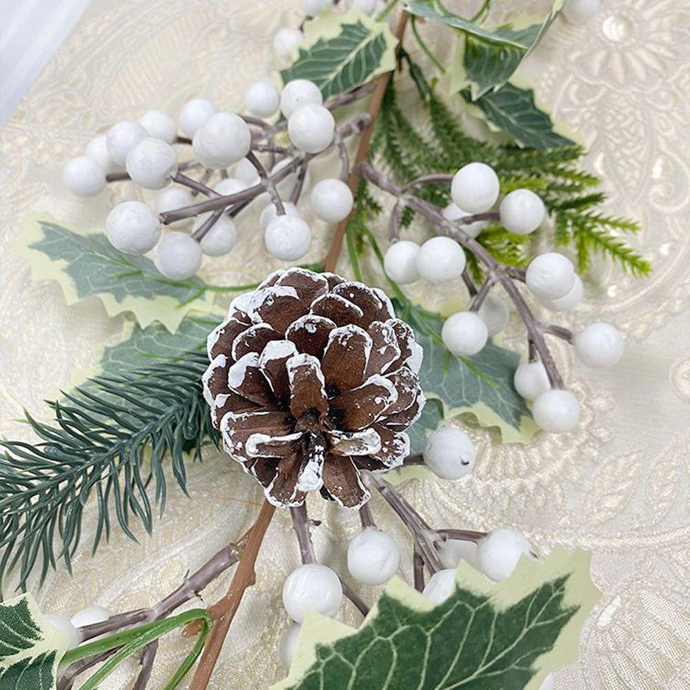 Dây Lá Bạch Đàn Nhân Tạo Màu Đỏ Dùng Trang Trí Tiệc Cưới / Giáng Sinh