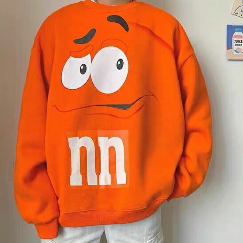 Áo sweatshirt unisex họa tiết hoạt hình