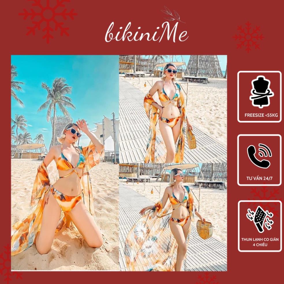 Bikini Đồ Bơi Hai Mảnh 3 Chi Tiết Họa Tiết Lửa Sexy Độc Lạ HOT SUMMER 2021 R24 *