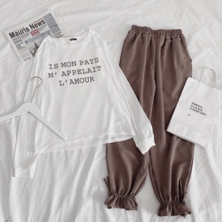 SET ÁO PULL IN CHỮ MIX QUẦN BOMBER