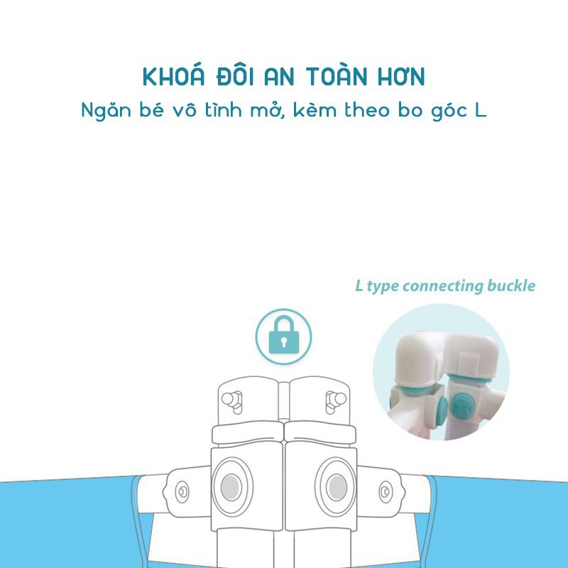 [GIAO 2H]Thanh chắn giường cho bé 1M6, 1M8, 2M, 2M2 Aachmann CB-1010 trượt lên trượt xuống cao 82 cm giá bán 1 thanh